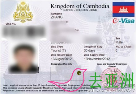 柬埔寨电子签证E-visa详细办理流程