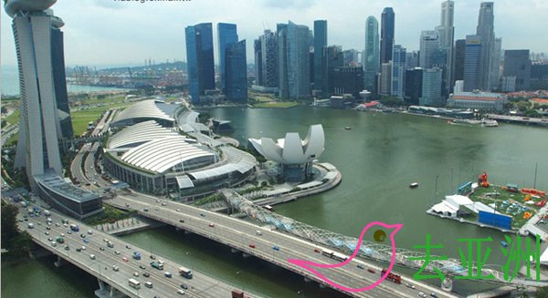 新加坡摩天輪俯瞰整個新加坡