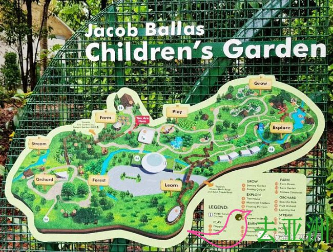 雅格巴拉斯兒童花園地圖景點分布