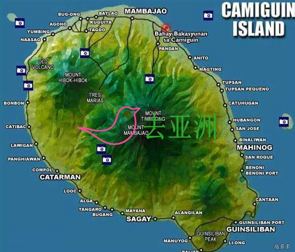 甘米银岛 全岛全景地图